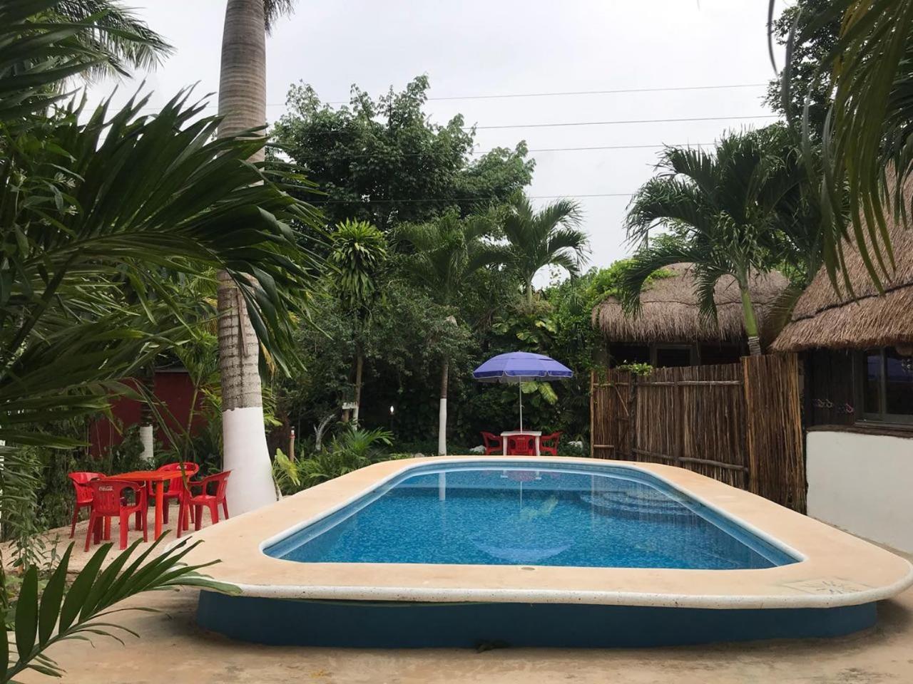 Cabanas La Alborada Villa Tulum Exteriör bild